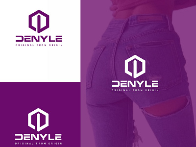 Denyle adobe brand brand identity design flat icon illustrator logo minimal minimalist typography