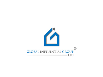 Global Influential Group LLC brand clean design flat illustration illustrator logo minimal typography vector