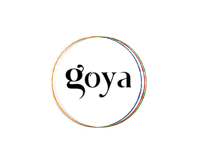 Goya brand branding design flat illustration illustrator logo minimal typography vector