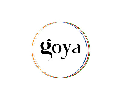 Goya brand branding design flat illustration illustrator logo minimal typography vector