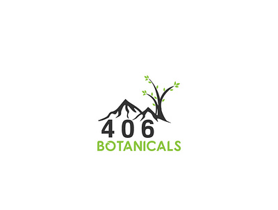 406 Botanicals6 brand branding design flat illustration illustrator logo minimal typography vector