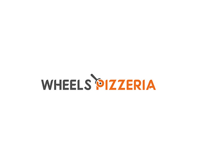 WHEELS PIZZERIA2 animation brand branding design flat illustration illustrator logo minimal typography vector