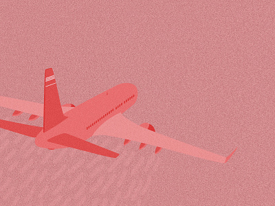 Up & Away adobe airplane digital graphic illustration illustrator monochrome photoshop pink texture travel vector