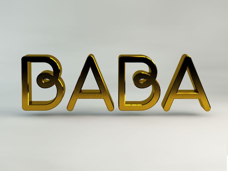 Baba Logo musician brandmark identity logo branding