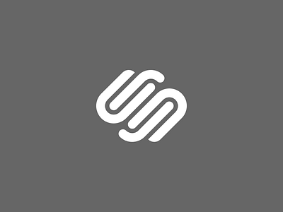 Squarespace logo monochrome startup symbol tech