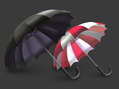 Reject Weather App Icon 3d app blender gnome icon umbrella weather