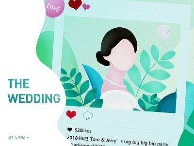 wedding design illustration