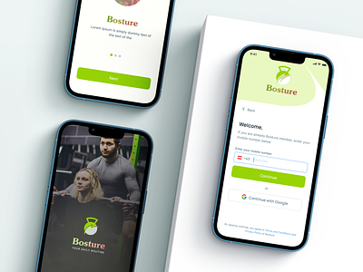 Bosture Gym Mobile App | Janak Shrestha - UI designer design janak shrestha mobile ui screen ui ui
