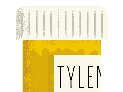 Tylenol fun illustration texture type