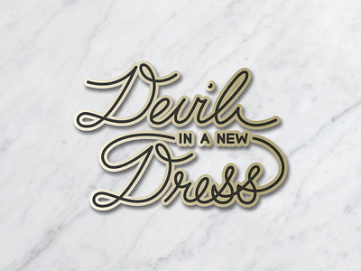 Devil In A New Dress custom type fun illustration kanye lettering rob eagle type typography yeezy