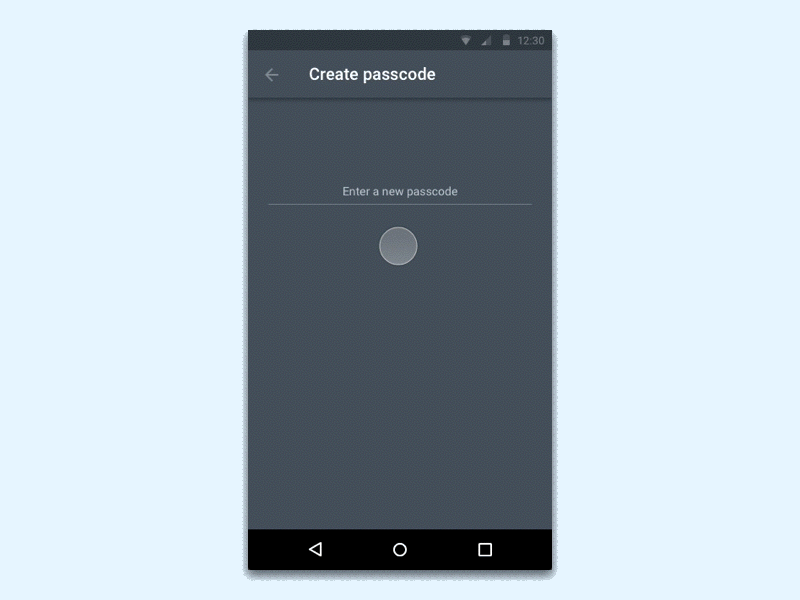 Passcode flow animation animation boxer fun material material design ui ux