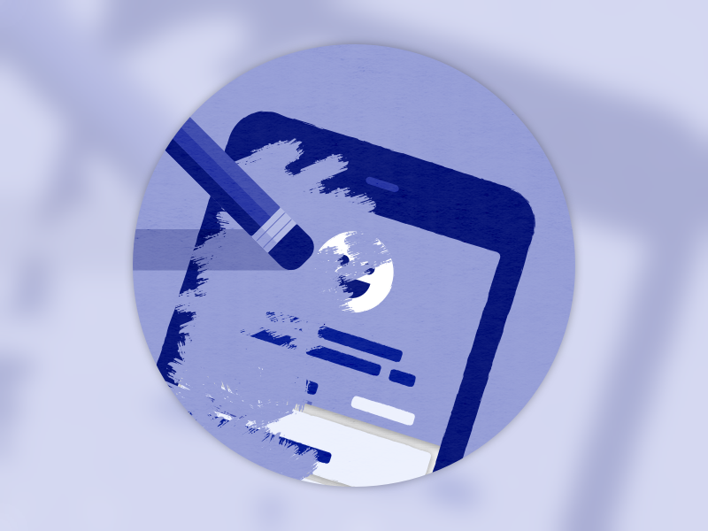 Data wipe by Rob Eagle on Dribbble