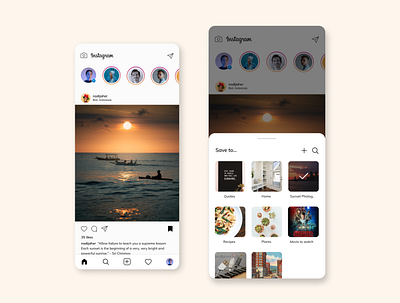 Instagram Collection Feature Redesign ig instagram mobile mobile app