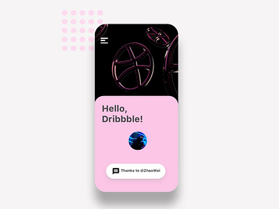 Hello Dribbble ! app first shot hello dribbble hi dribbble illustration industrial design ui