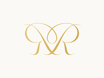 R Monogram branding logo monogram rr symbol typography