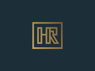 HR blue gold human resources logo