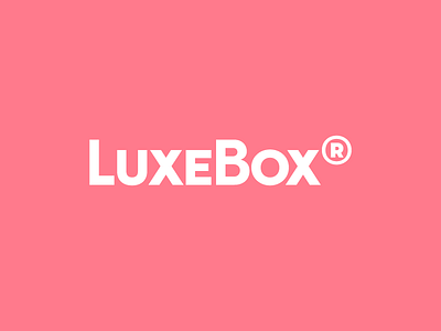 LuxeBox® brand branding identity logo luxebox pink visual