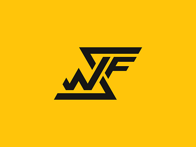 WFS black logo retro sketch yellow