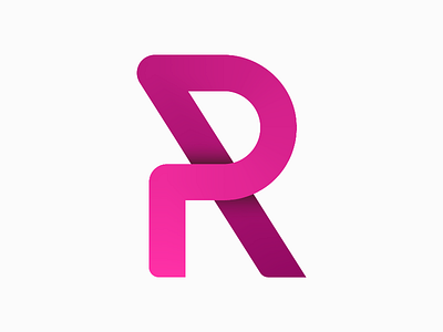PR anagram brand branding gradient logo monogram pink pr purple symbol type typography wordmark
