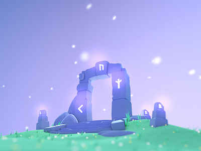 Luminant Gate 3d 3dart 3dillustration 3drender cinema4d gameart gamedesign isometric lowpoly lowpolyart