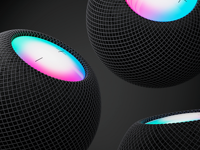 HomePod Product Render 3d 3dart 3dillustration 3drender apple c4d cgrender cinema4d homepod minimal productrender