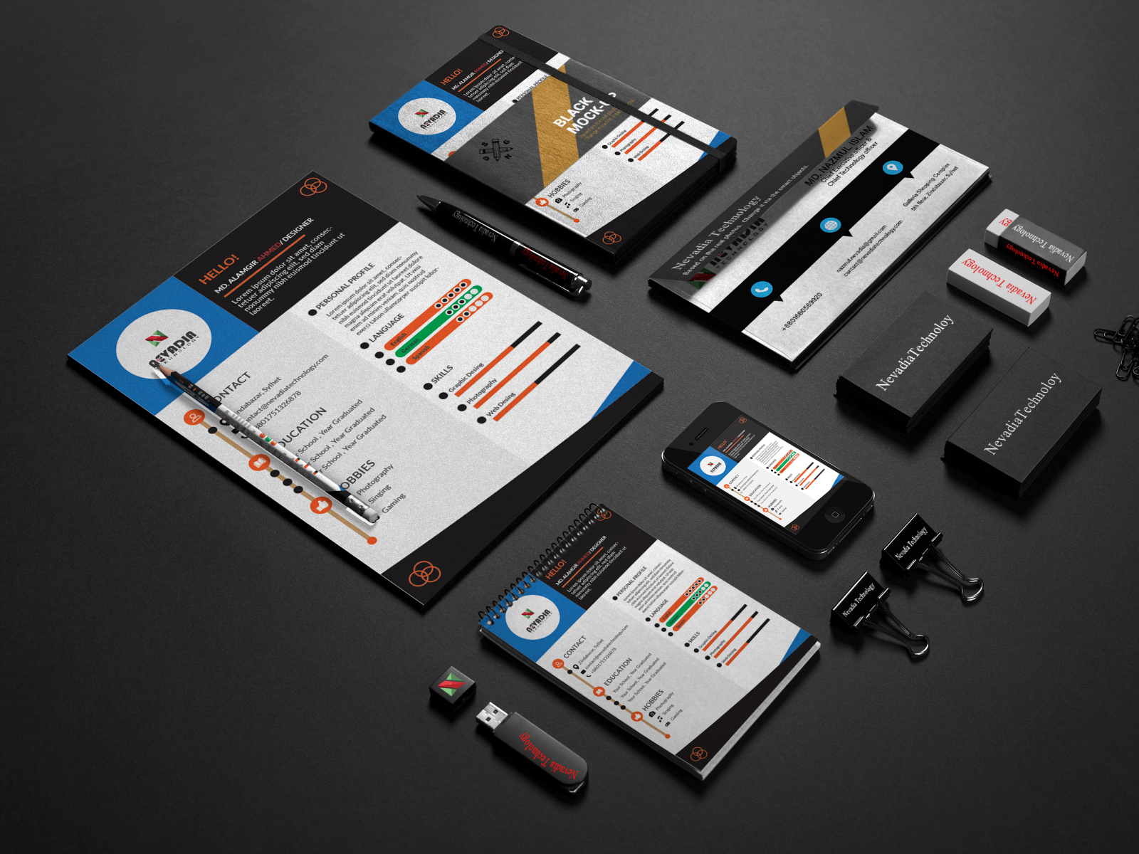 businessstationerycollateral by Alamgir Ahmed on Dribbble