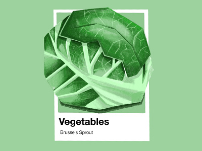 Vegetables Pantone Brussel Sprouts art artist artwork concept conceptual conceptual art conceptual artwork conceptual design design editorial art editorial design editorial illustration illustration