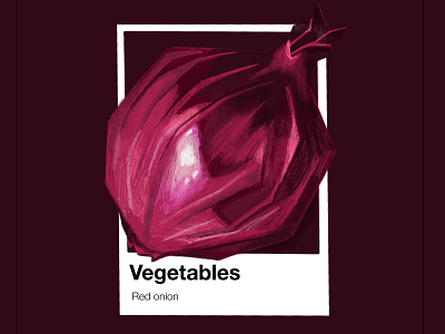 Vegetables Pantone Red Onion art artist artwork concept conceptual conceptual art conceptual artwork conceptual design design editorial art editorial design editorial illustration illustration