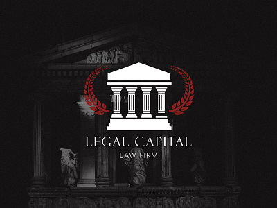 Legal Capital brandidentity branding design flat illustrator law lawfirm legal logo vector