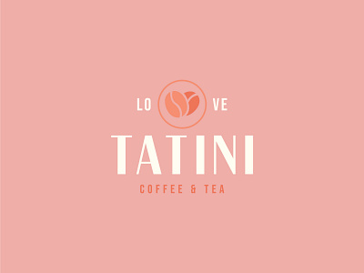 TATINI COFFEE branding brew coffee flat illustrator logo love minimal vector