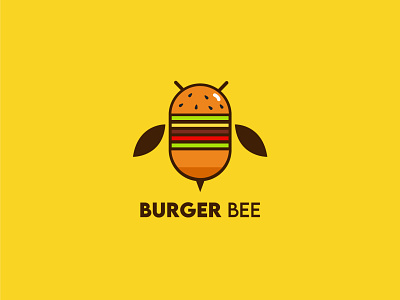 Burger Bee bee brandidentity branding fast food food illustration illustrator logo vector