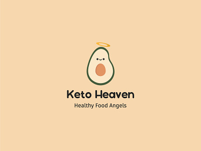 Keto Heaven avocado brandidentity branding design egg flat food fresh health illustration illustrator logo meal plan vector