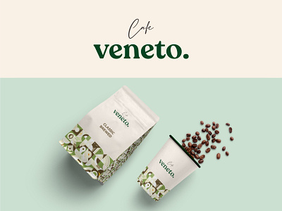 Cafe Veneto | Brand Identity & Packaging Concept beans branding breakfast chocolate classic coffee eatry flat food logo graphic design italian logo minimal modern sandwich typography vector veneto