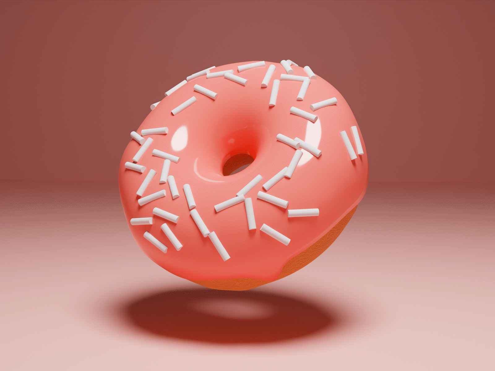 Donut 3d blender donut donut 3d gif lighting minimal modelling render texturing