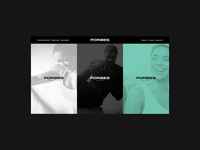 Forbes Performance - Digital app athlete branding concepts design identitydesign logomark ui ux website