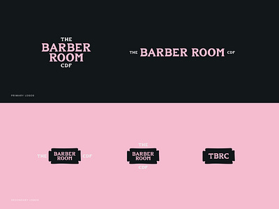 The Barber Room Cardiff - Logos barbershop logo branding gender equality gender neutral graphic design handdrawn logo handdrawn type handtype identity design logo logo design logomark logotype vector