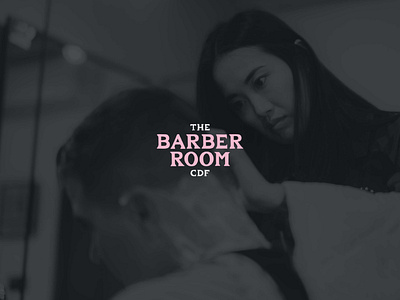 The Barber Room Cardiff - Logo Design barber barbershop branding concepts design gender neutral identitydesign logo logo design logodesign logotype logotypes pink and black vector