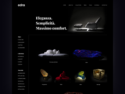 Edra Website (Italian Furniture maker