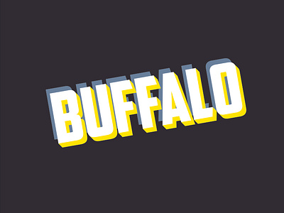 Buffalo typography style