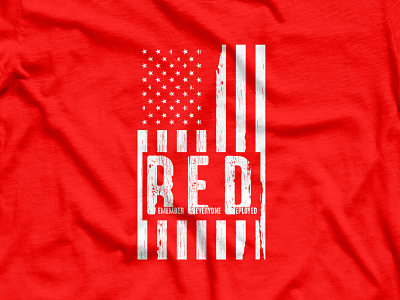 Red friday tshirt america apparel design branding friday illustation logotype memorial day nyc red red friday redesign trendy vector