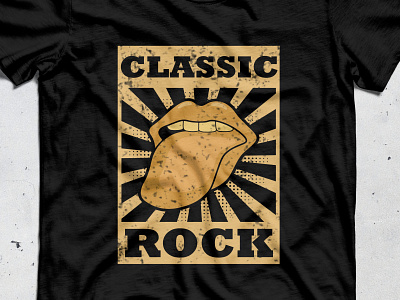 Classic Rock t-shirt design apparel logo classic logo classic rock classical illustration logotype merchandise merchandise design t shirt graphic tees teeshirt teeshirts teespring trendy tshirts vector illustrator