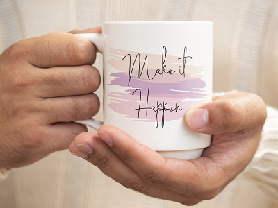 make it happen apparel design coffee bean coffee cup coffeeshop colorfull design fashion funny grudge illustration inspirational logotype make it happen trending trendy typography vector