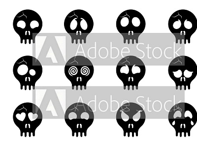 skull emoji for sale cute emoji emoticon facial expressions funny ghost illustation logotype skeliton skull skull and crossbones skulls trending typography vector