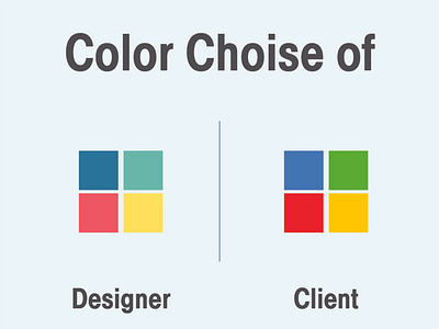 color choise of Designer VS Client