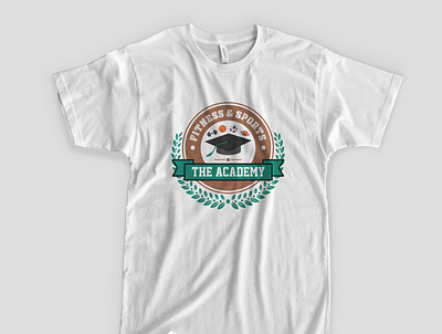 Academia Logo academia academic academics academy fitness academy fitness logo merchandise tshirt