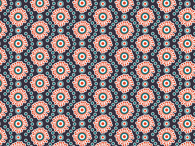 Flower burst seamless pattern