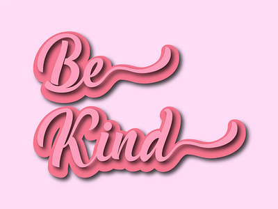 Be Kind be kind design fashion funny illustation illustration logo logotype trendy typography vector