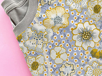 Seamless Floral Pattern Recreation fabric pattern fashion illustation pattern design vector