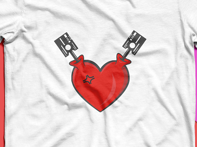 Heart Pumping design for t-shirt apparel design design fashion heart illustation pumping shaft t shirt design t shirt graphic