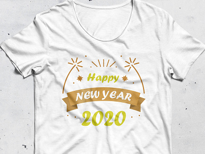 New Year t-shirt 2020 2020 design fashion funny illustation logotype new year t shirt design t shirt graphic trendy typogaphy vector